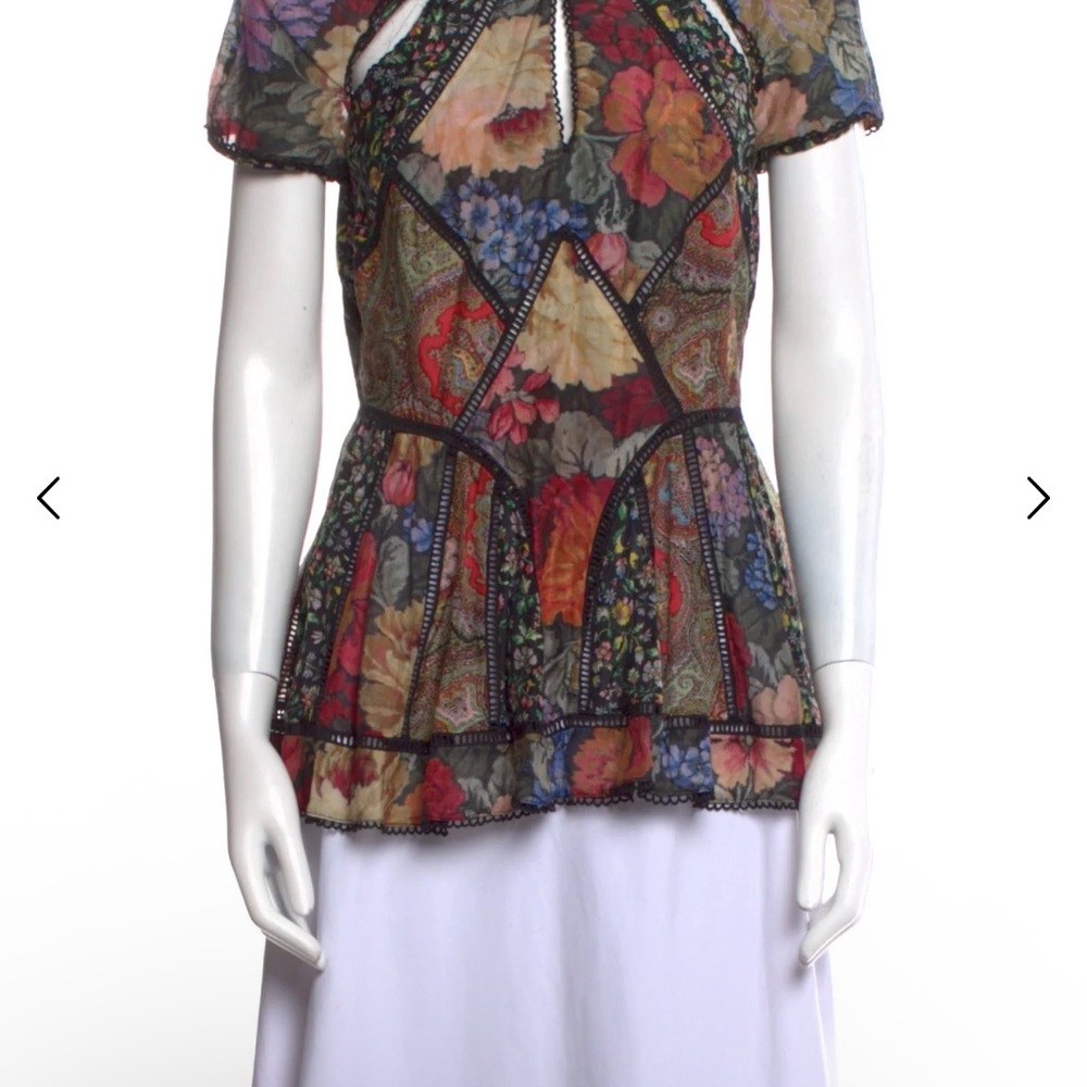 Zimmermann Floral Patchwork Top - image 6